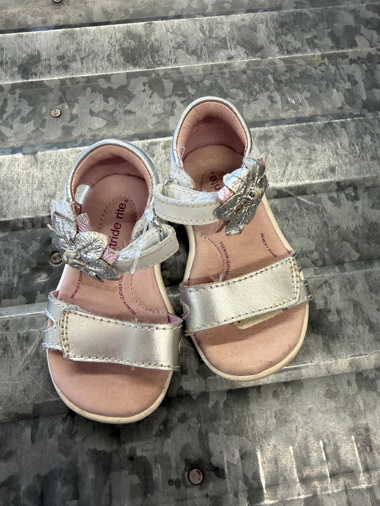 Stride Rite Silver Sandal - 4