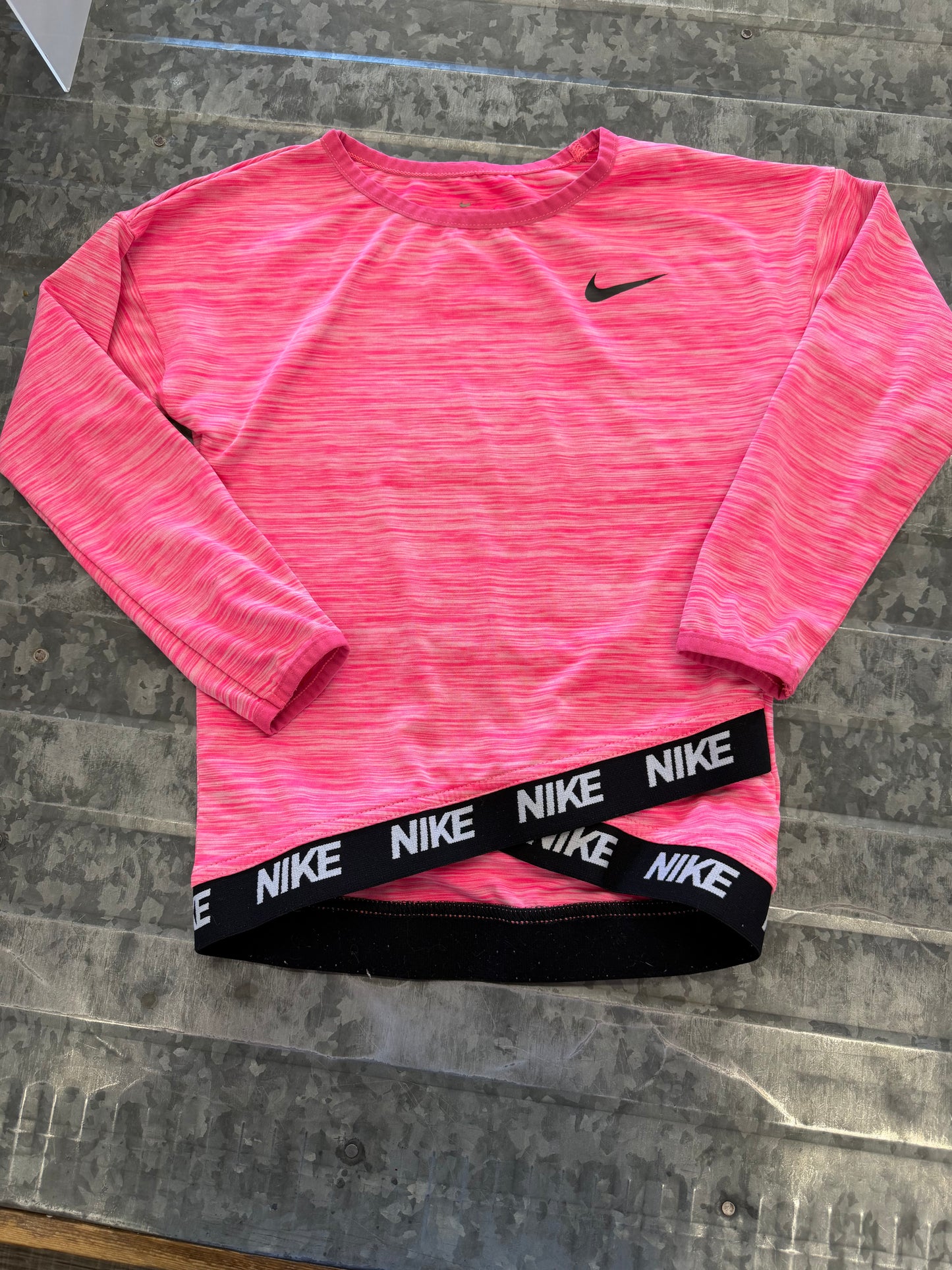 Nike LS Pink DriFit Shirt - 5Y