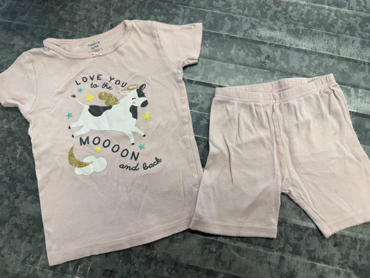 Carter Pink Cow PJ Set - 5