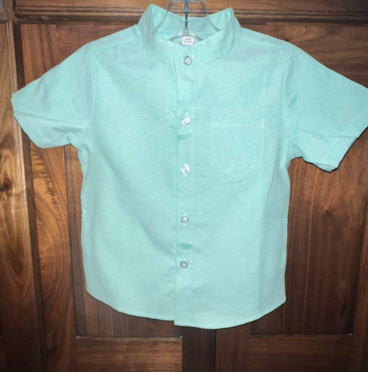 Tiffany Blue Button Down