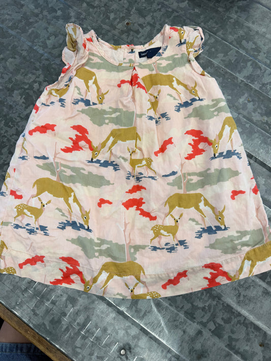 Baby Gap Spring Deer Dress - 12/18M