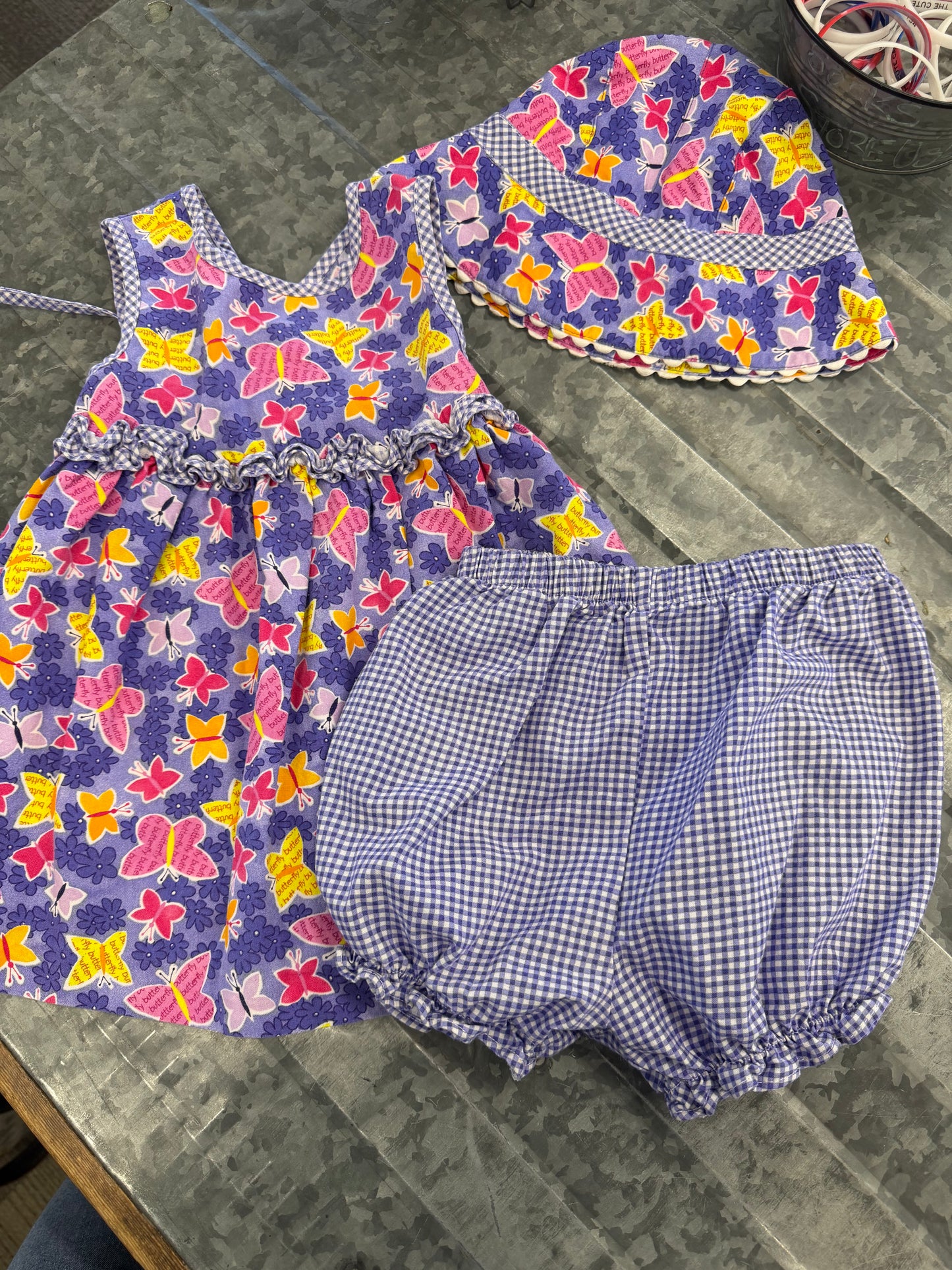 Bonnie Baby Butterfly Dress 3pc - 24M