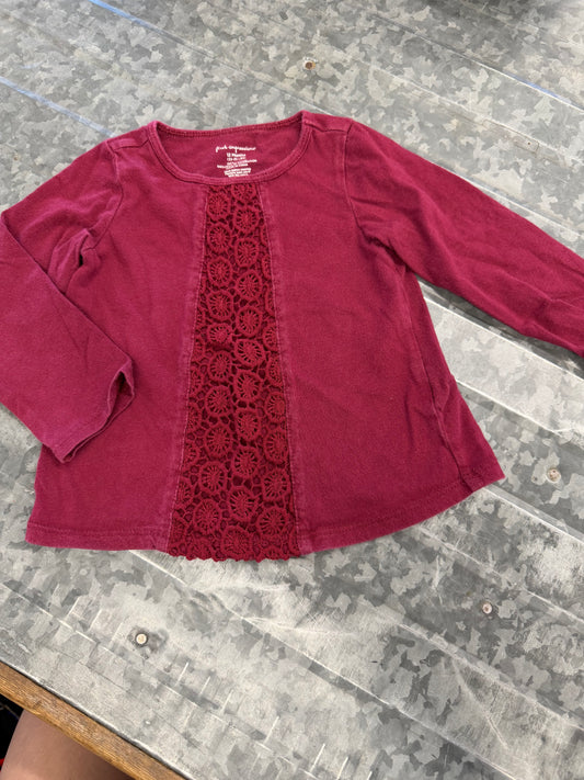 First Impressions Maroon Shirt - 12M