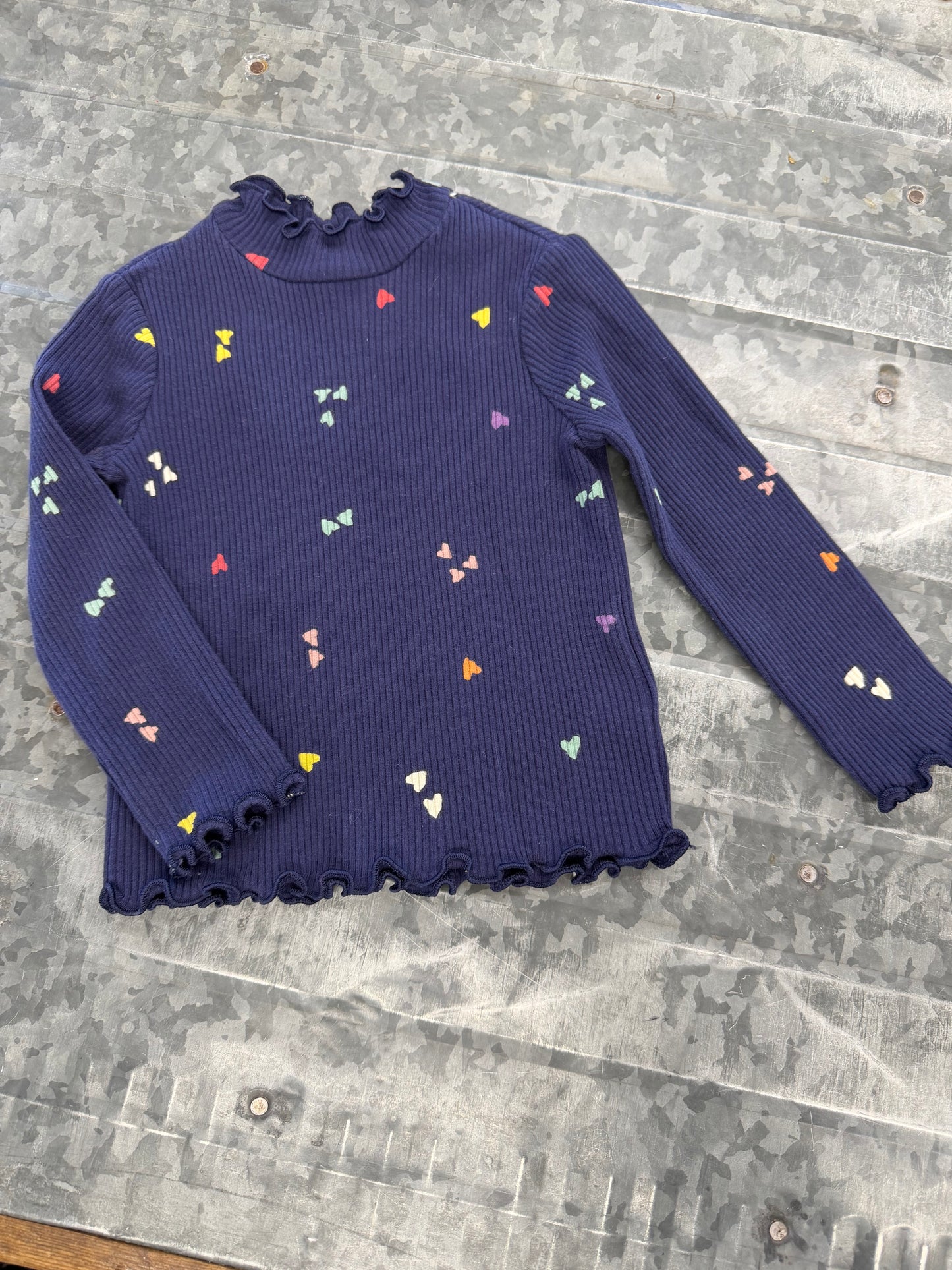 Old Navy Heart LS Shirt - 12/18M