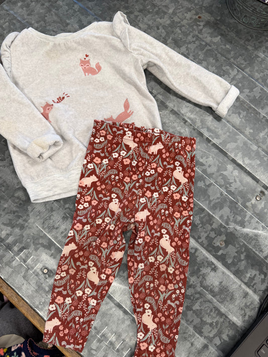 COM Fox Sweater w/ Leggings - 12M