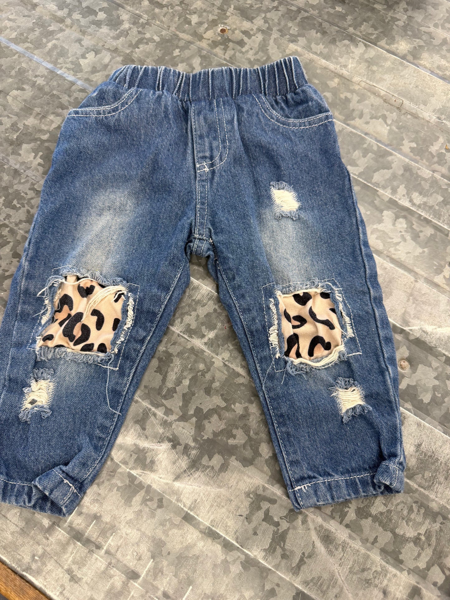Pull-On Patched Jeans - 6M
