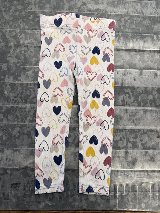 Carter Heart Leggings - 2T