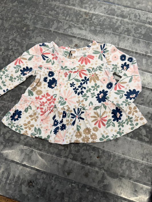 Carter Floral LS Blouse - 18M