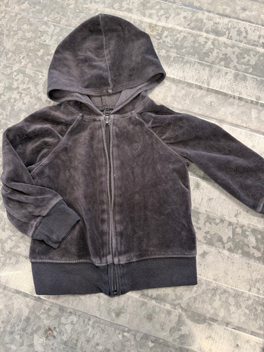 Old Navy Black Zip-Up - 18/24M