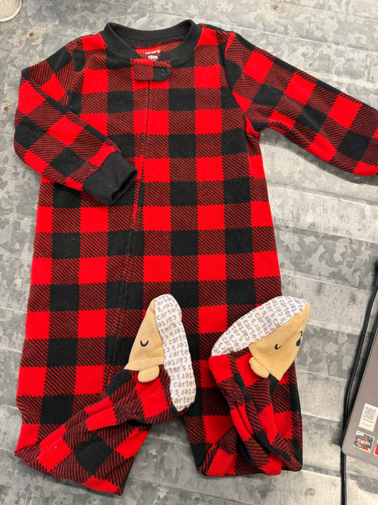 Carter Buffalo Plaid Sleeper - 18M