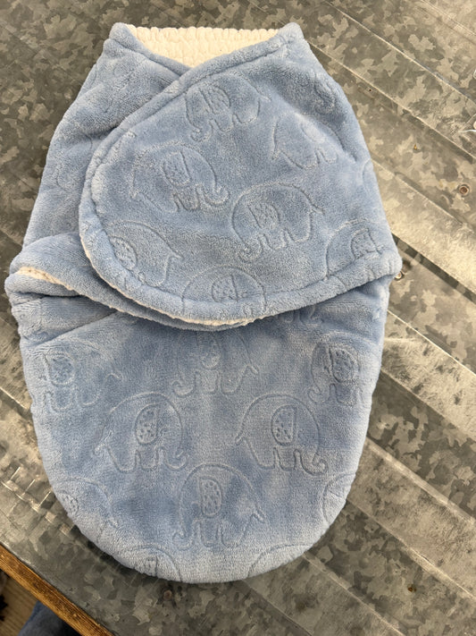 Fleece Blue Elephant Sleep Sack