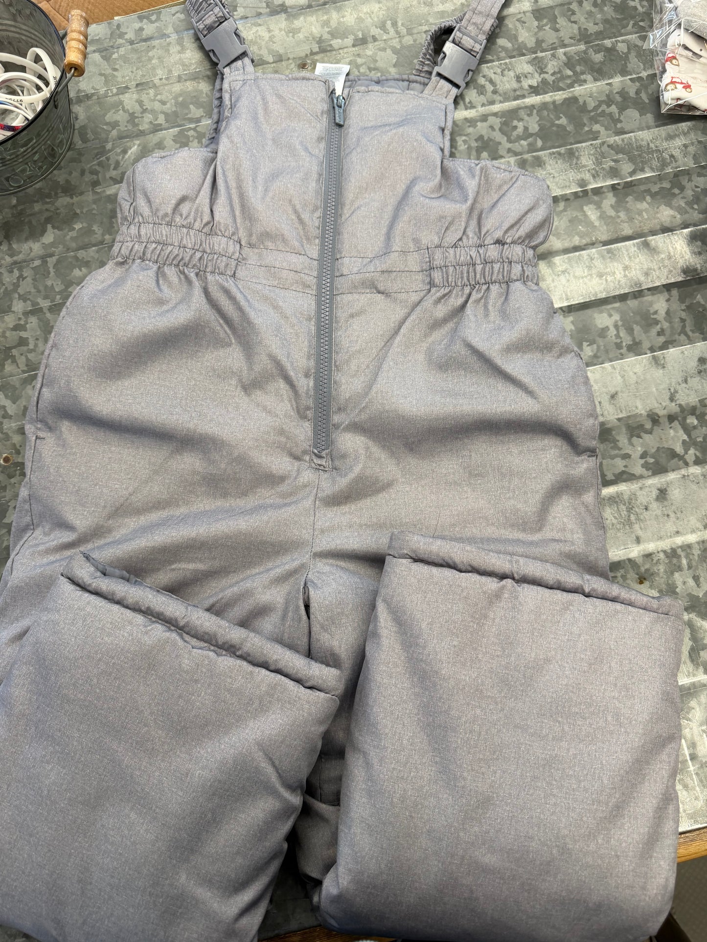 Carter Grey Snowbibs - L