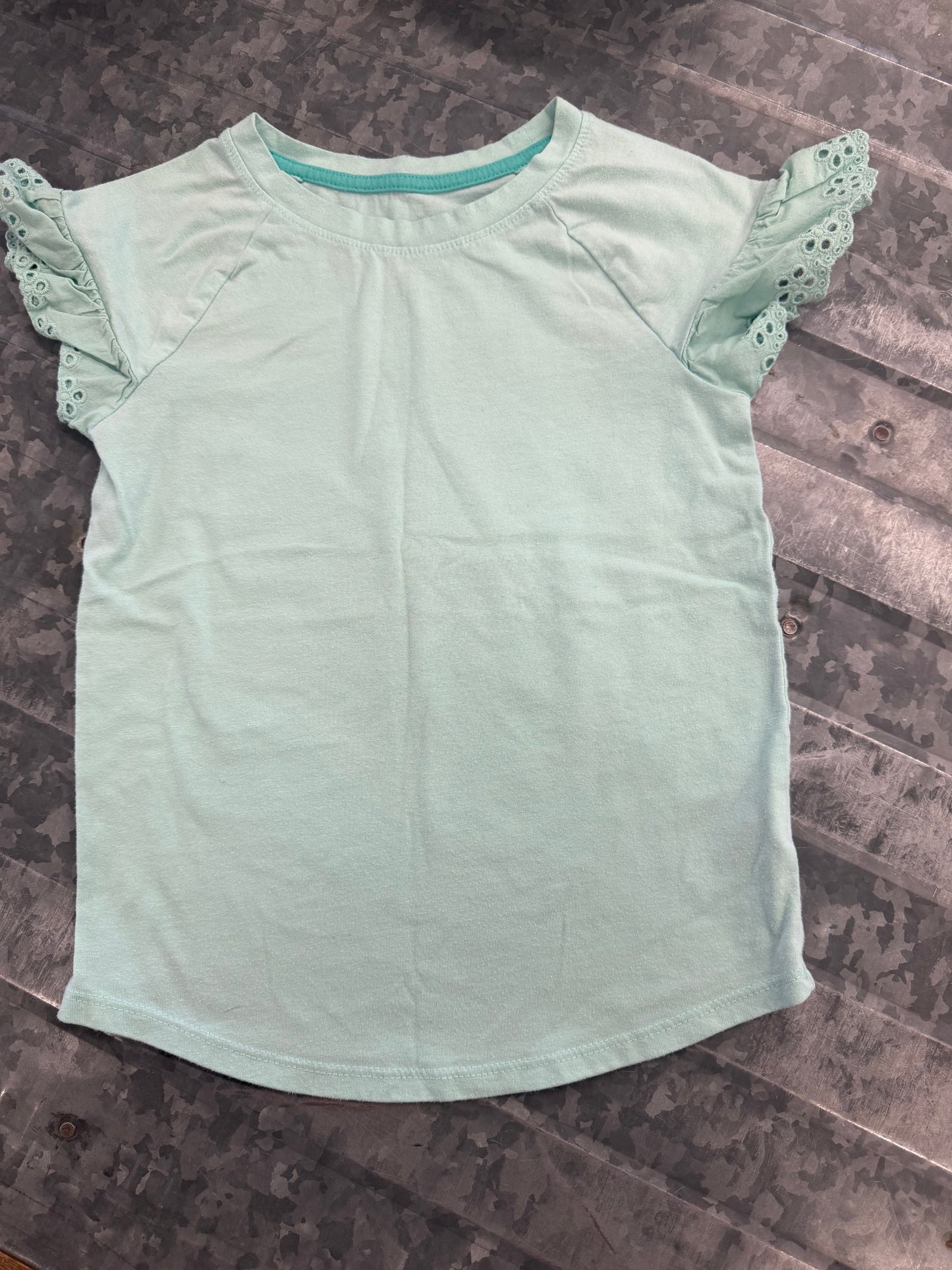 Cat&Jack Teal Lace Sleeve Blouse - 5