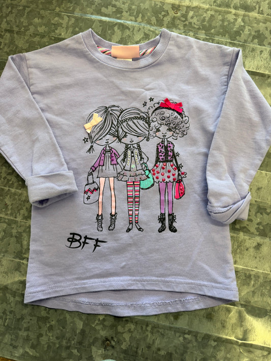 Fleurish Girl Purple Sweater - 3T