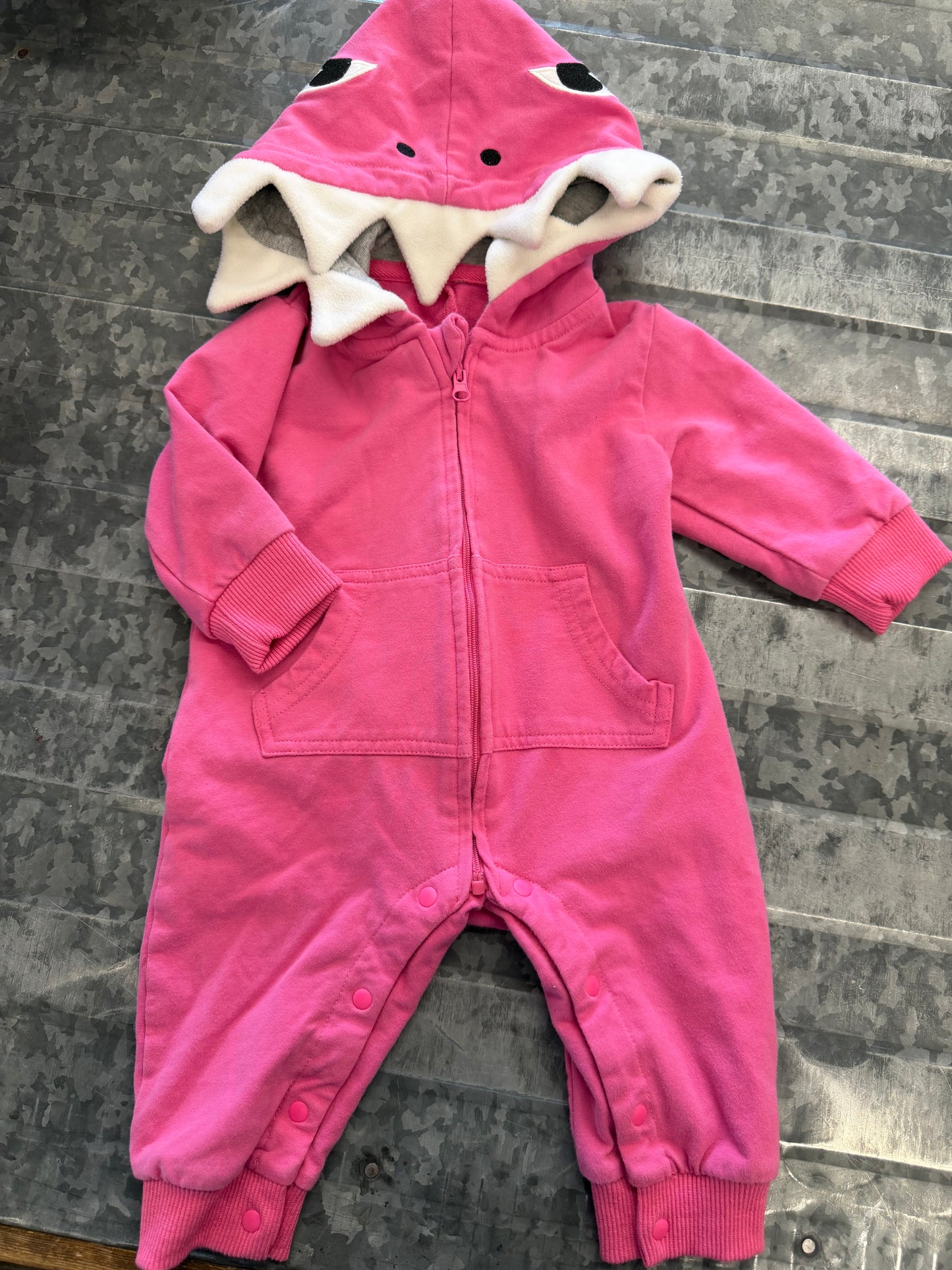 Pink Dino Cotten Bodysuit - 3M
