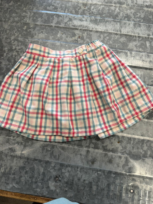 Neutral Girl Plaid Skirt - 4/5