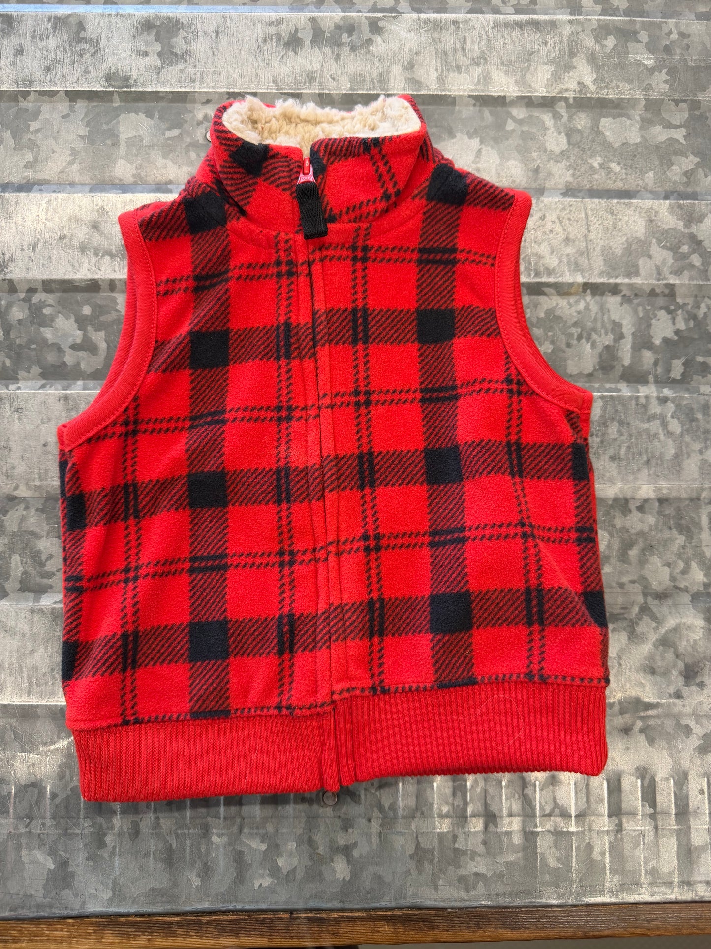 Carter Plaid Vest - 6M