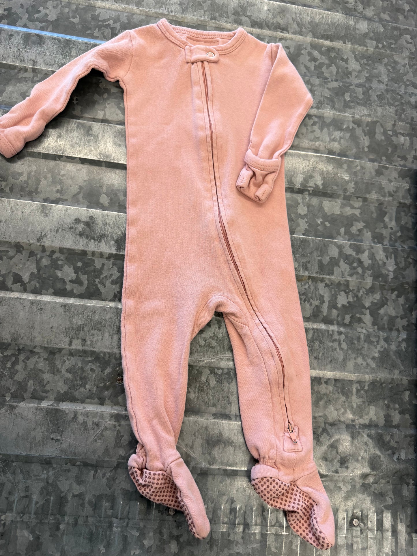 Lovedbaby Organic Pink Sleeper - 3/6M