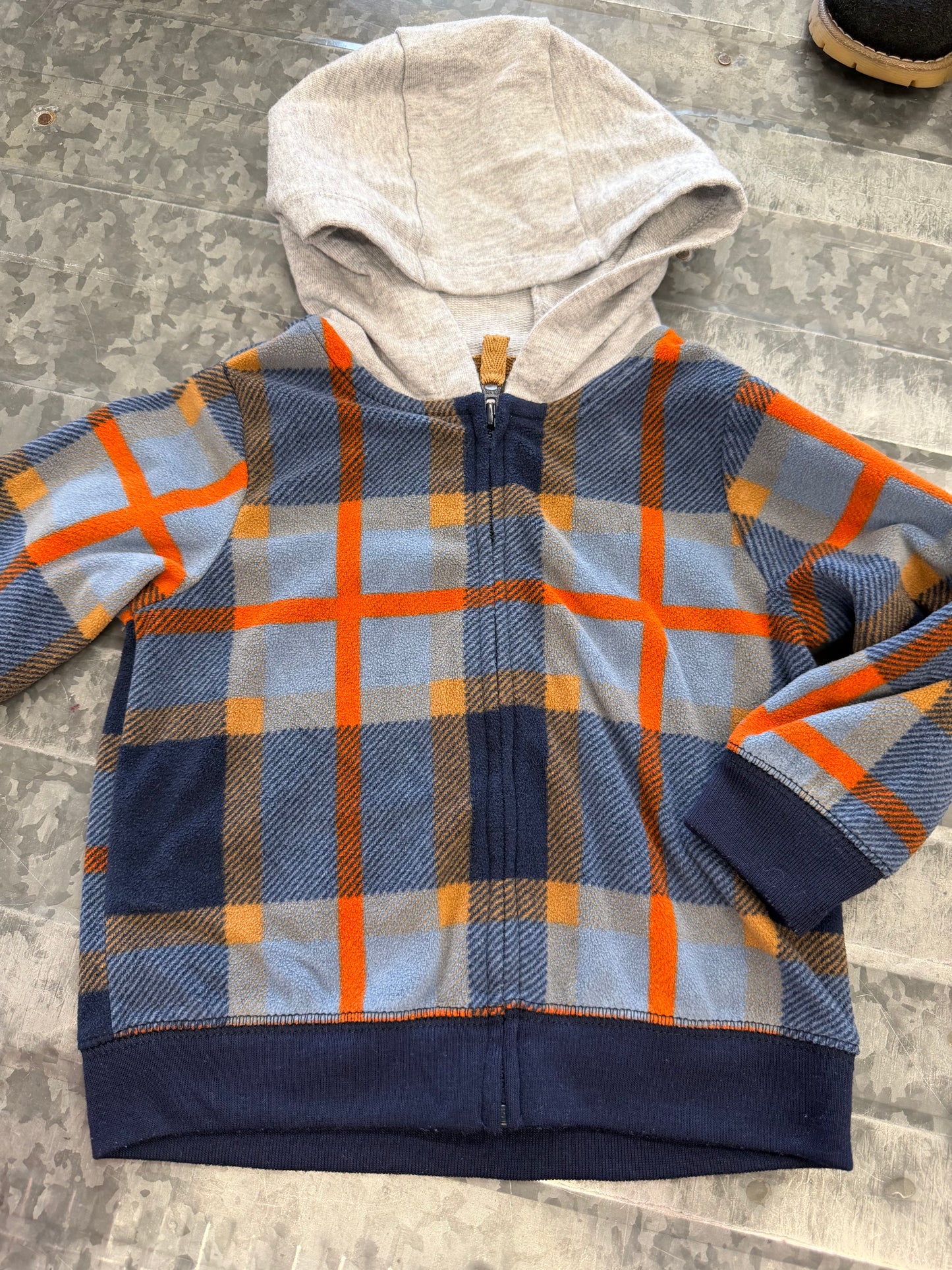 Carter Plaid Zip-Up - 12M