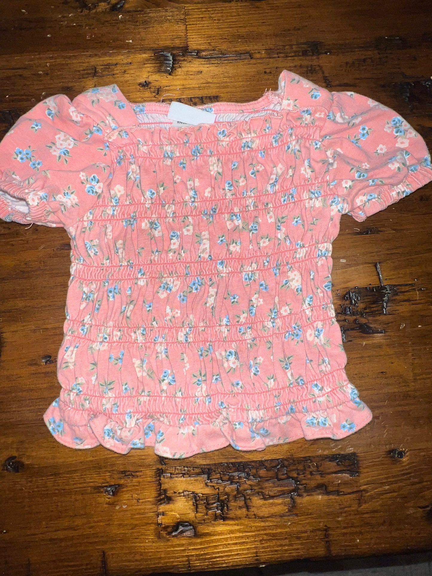 Little Lass Floral Shirt - 2T