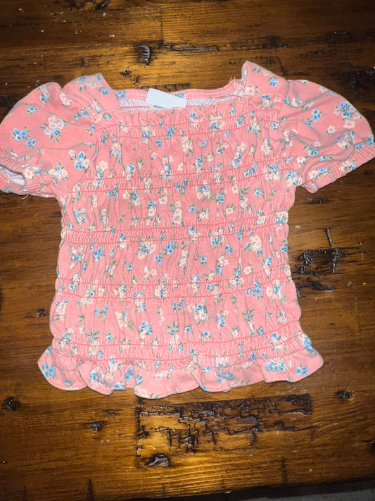Little Lass Floral Shirt - 2T