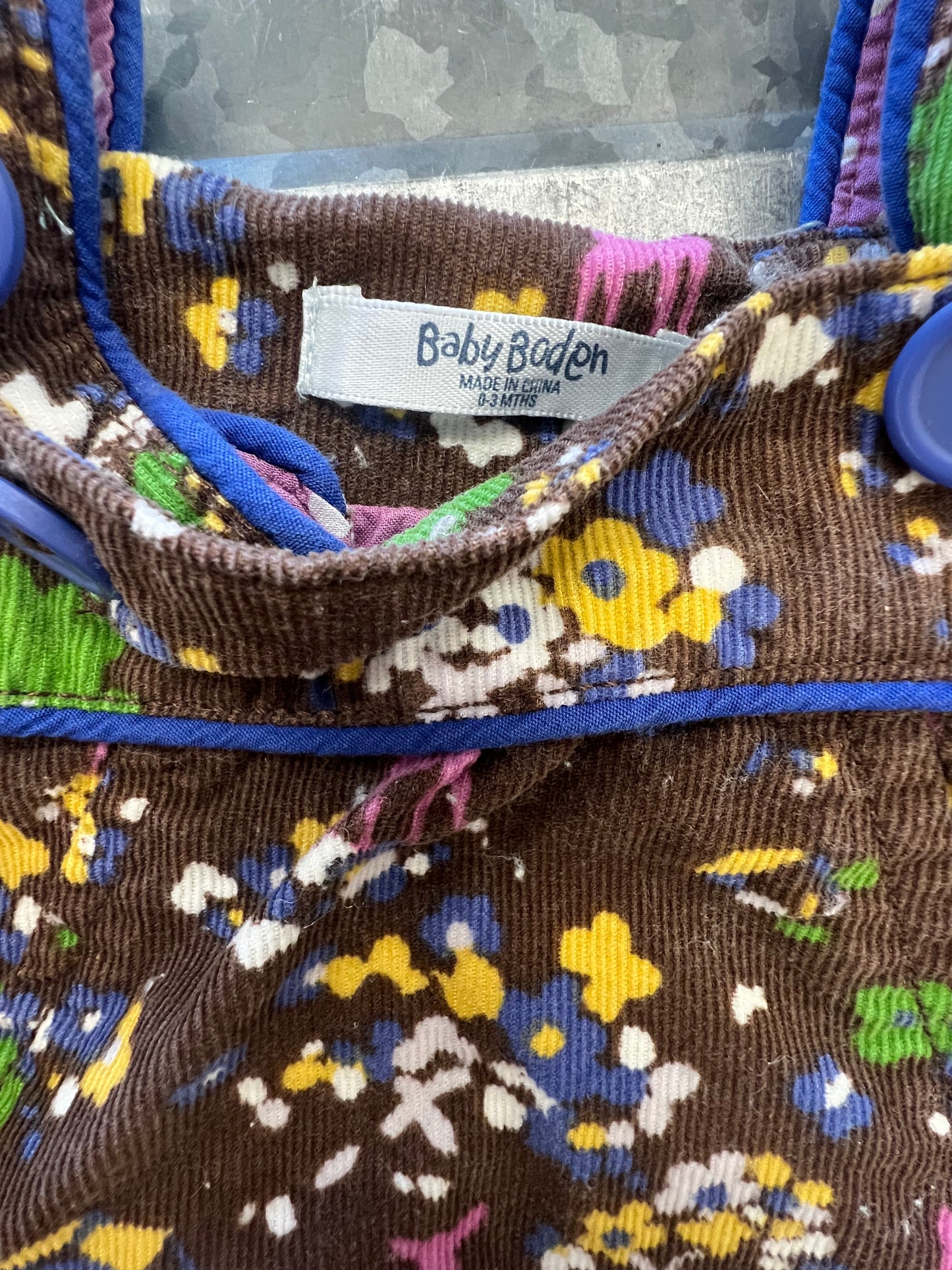 Baby Boden Woodland Corduroy Dress - 12/18M