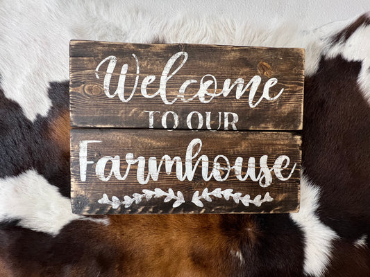 Farmhouse Wood Sign