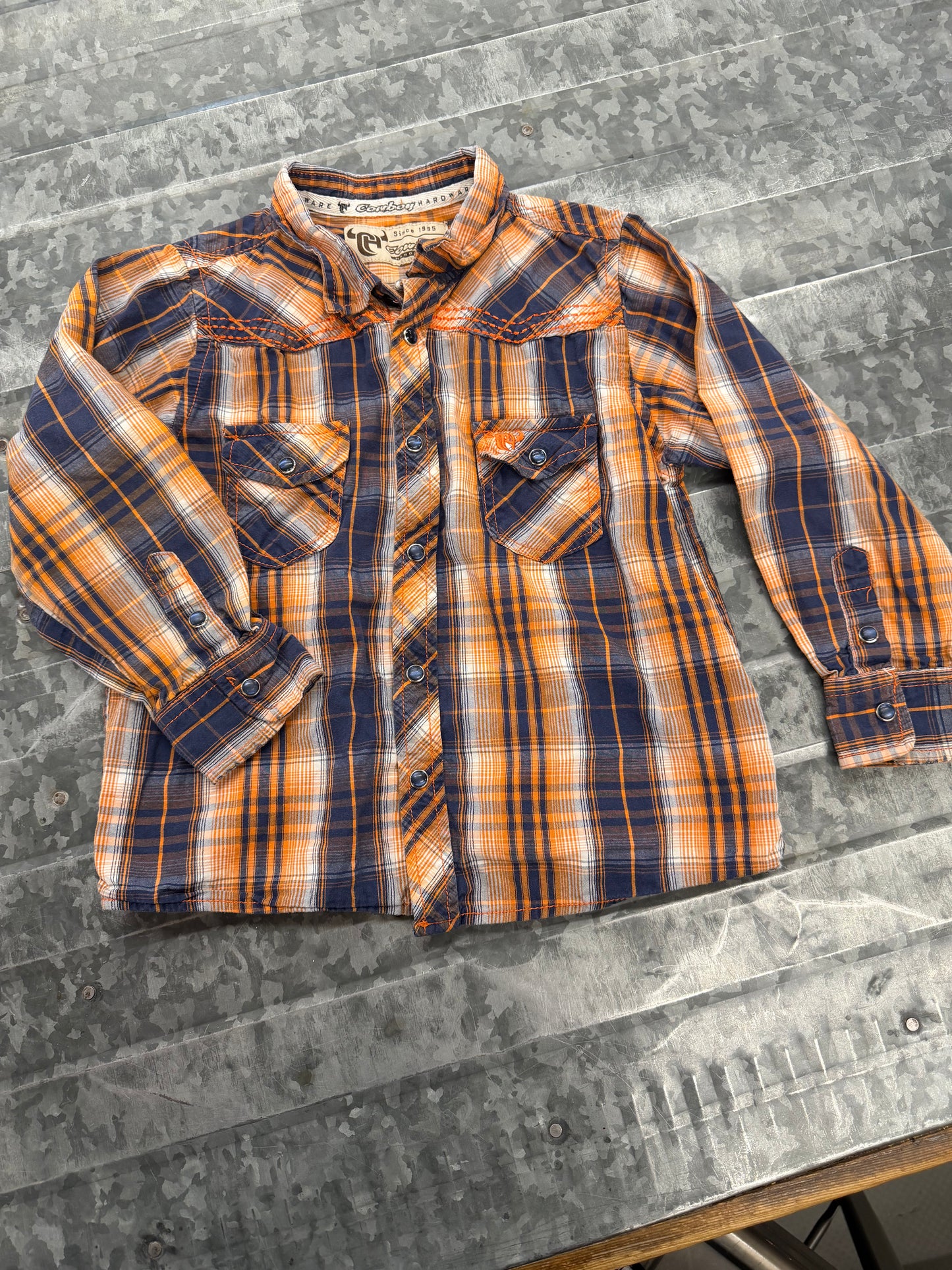 Cowboy Hardware Button Up - 4T