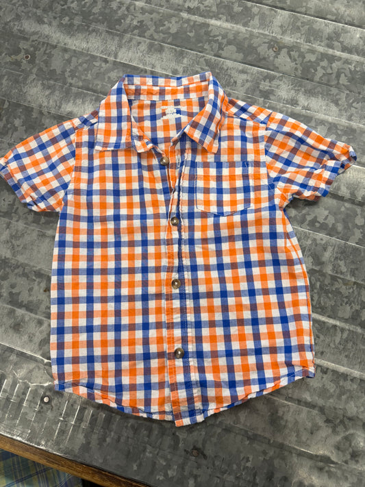Garan. Checkered Button Up - 3T