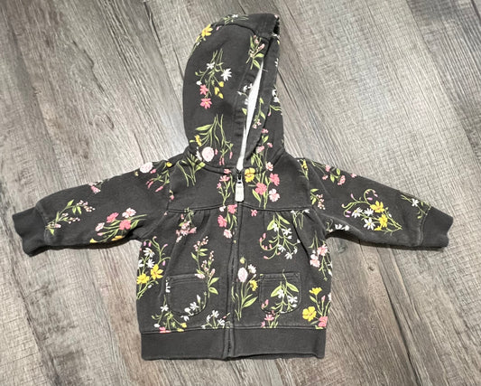 Carter Floral Zip Hoodie - 6M