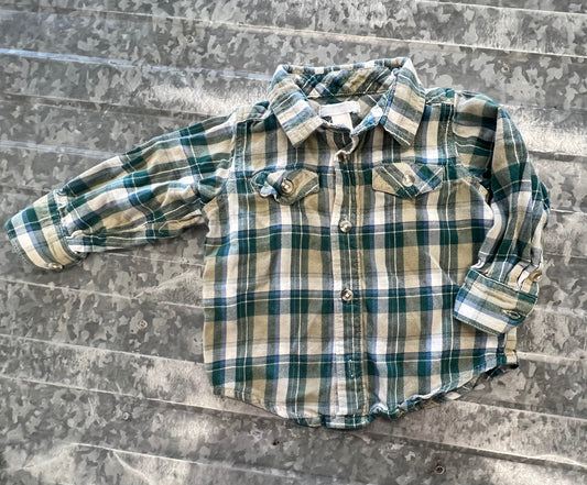 Old Navy Flannel-18/24M