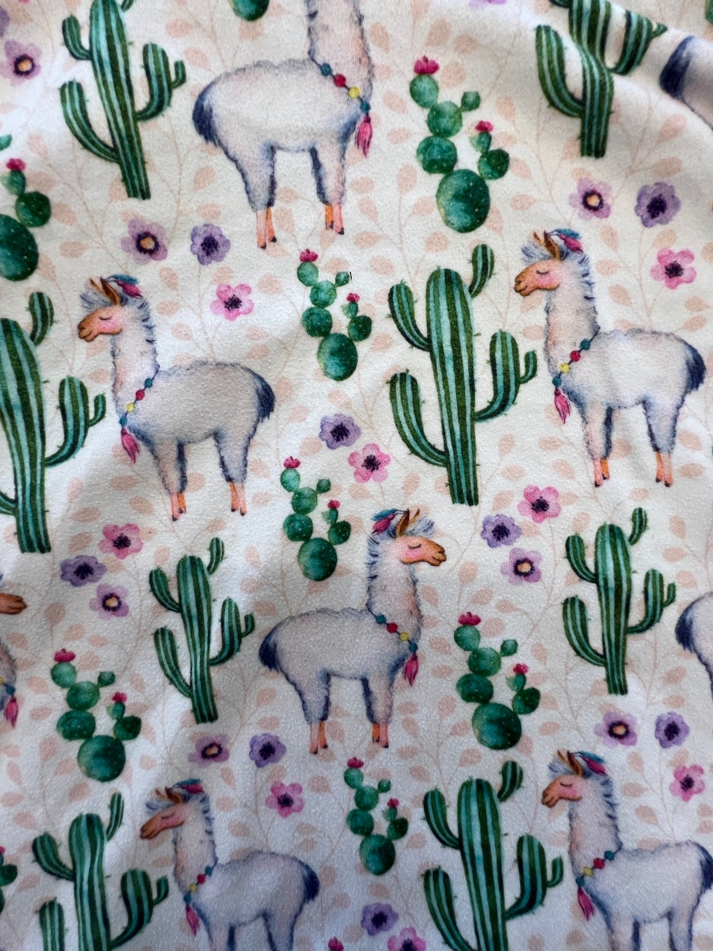 Short Sleeve Cactus Print Dress - 4