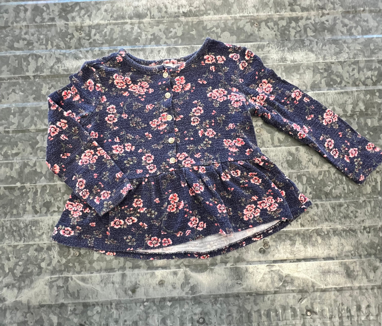 Old Navy Floral Ruffle Shirt- 5