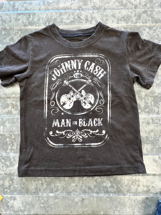 Cash SS Black Graphic Tee - 4T