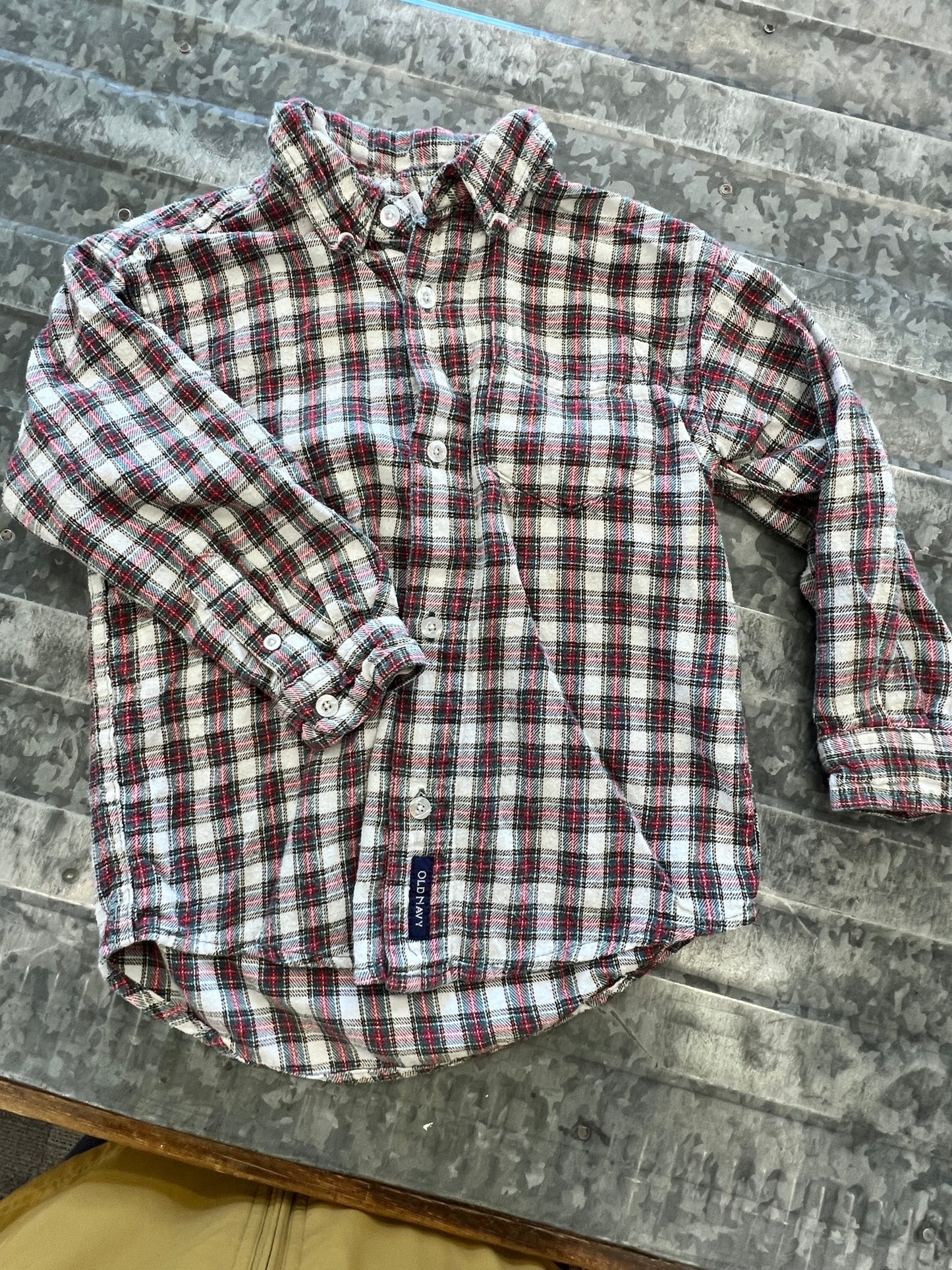 Old Navy Plaid Button Up - 4/5