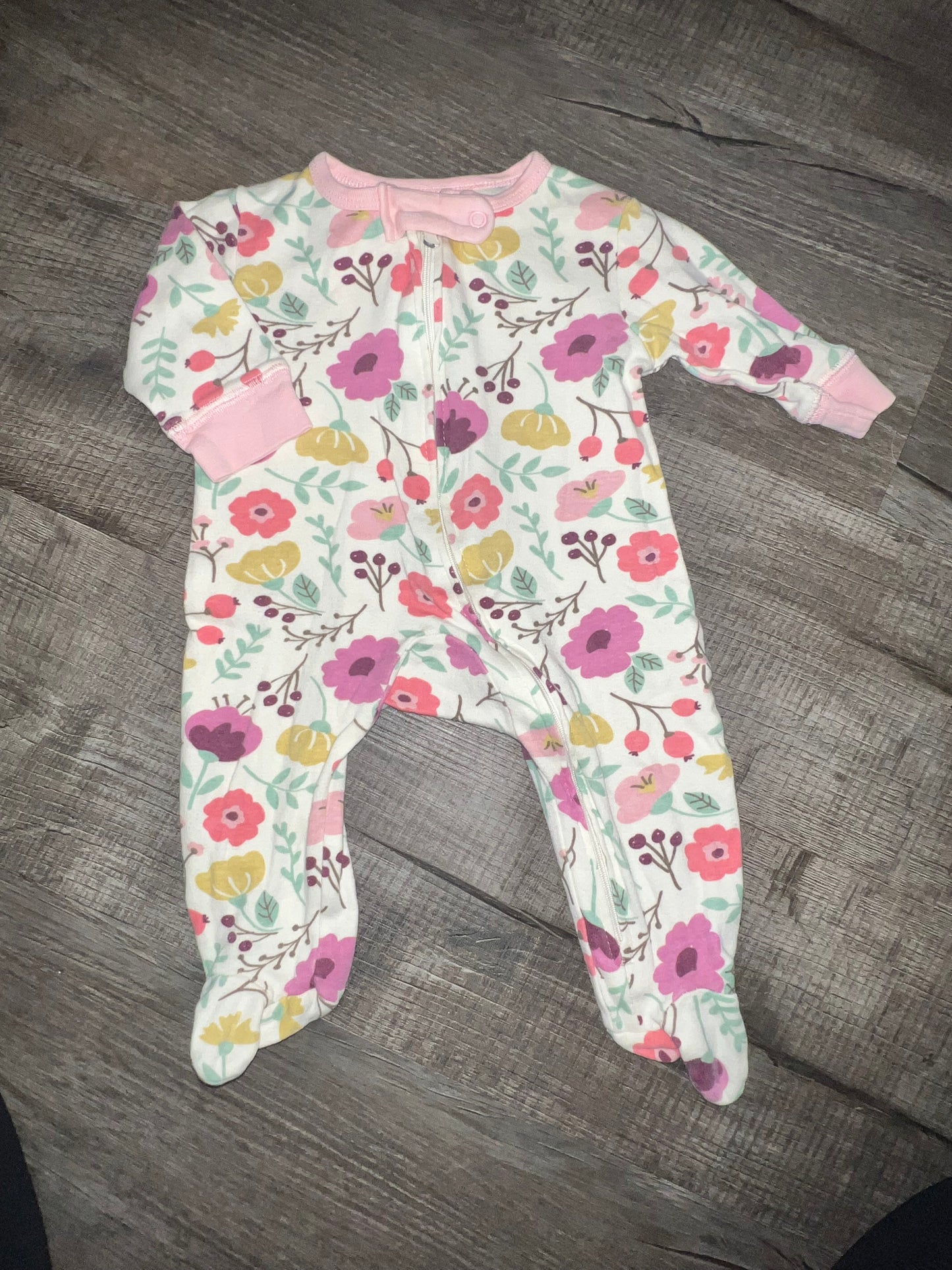 Touched by Nature Floral Jammies - 3/6M