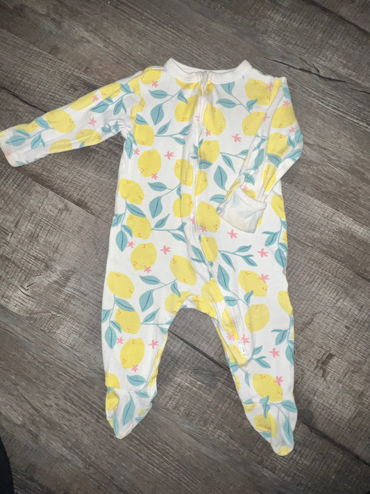 Old Navy Lemon Jammies - 6/9M