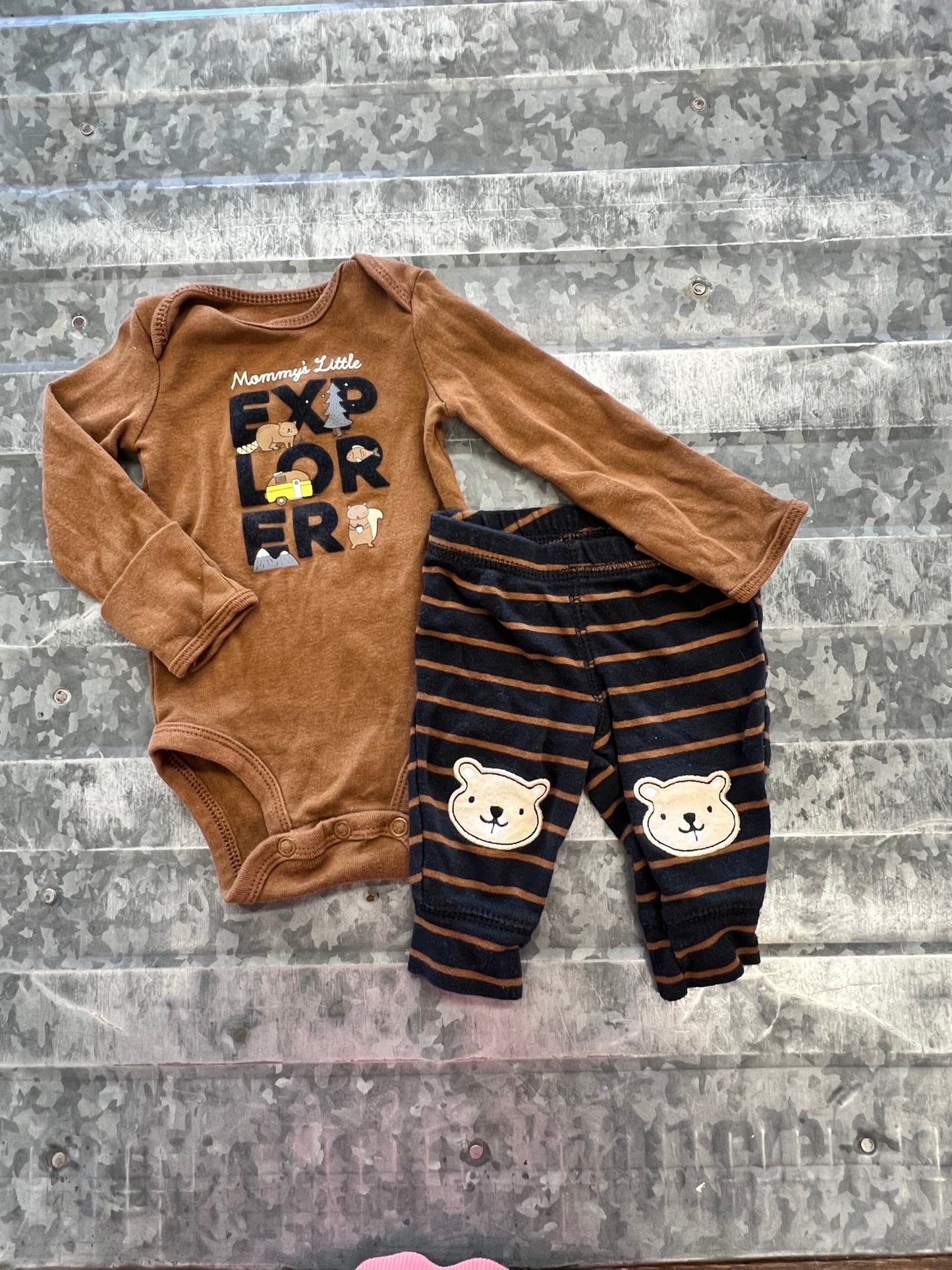 Carter Onesie / Pants Set - NB