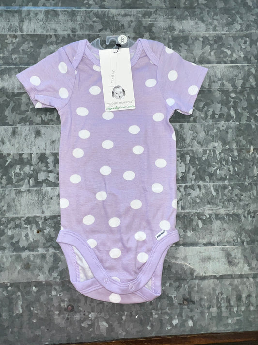 NWT M.Moments Polkadot Onesie - 12M