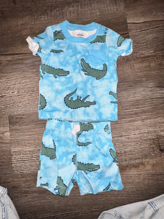 Carter Gator PJ Set - 6/9M