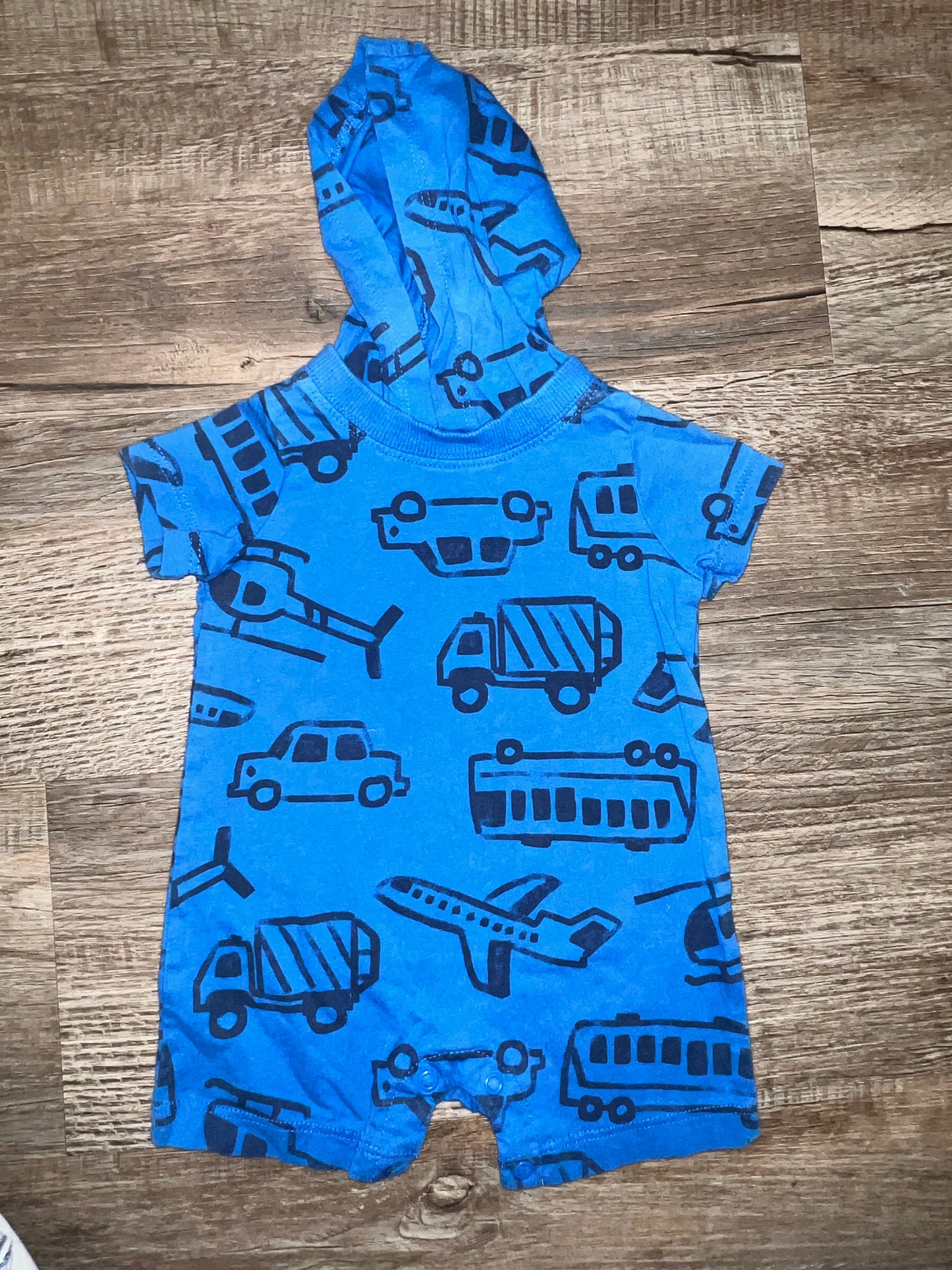 Carter Vehicle Print Romper - 6M