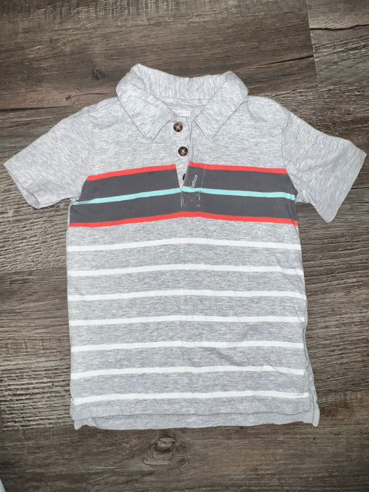 Simple Joys SS Collared Shirt - 2T