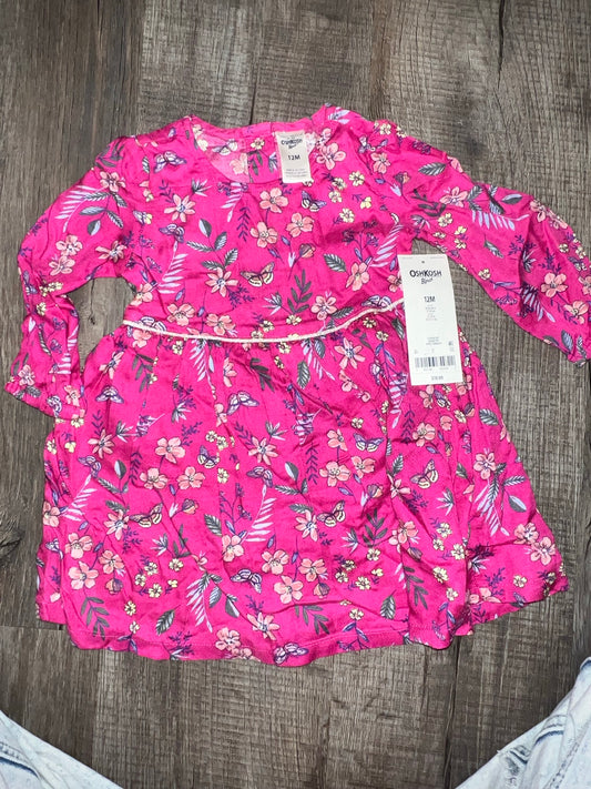 NWT OshKosh LS Floral Shirt - 12M