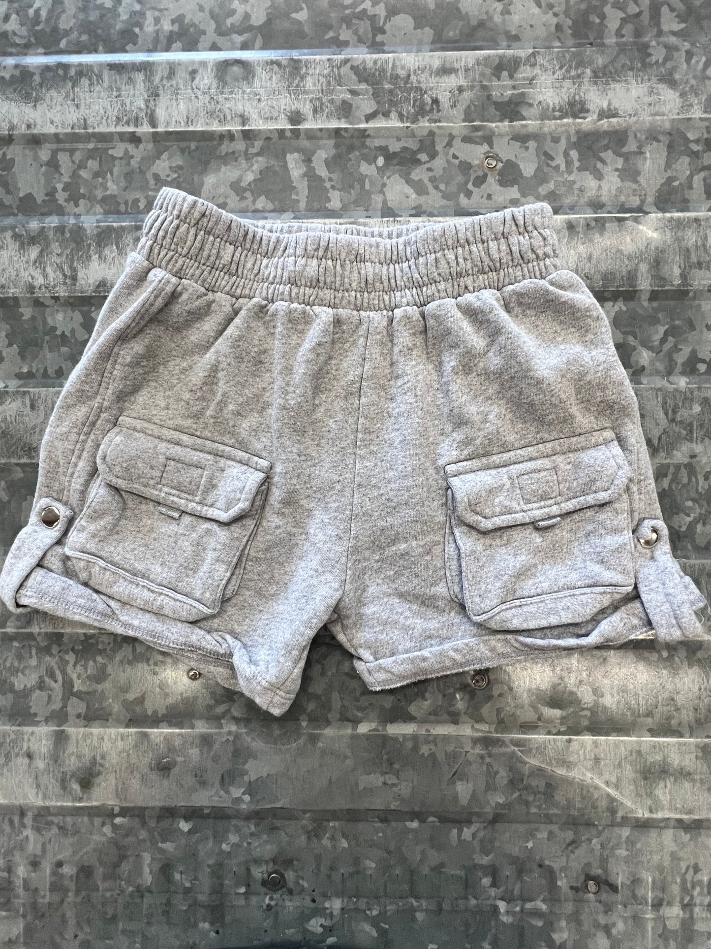 Pink Velvet Sweat Shorts - 4T