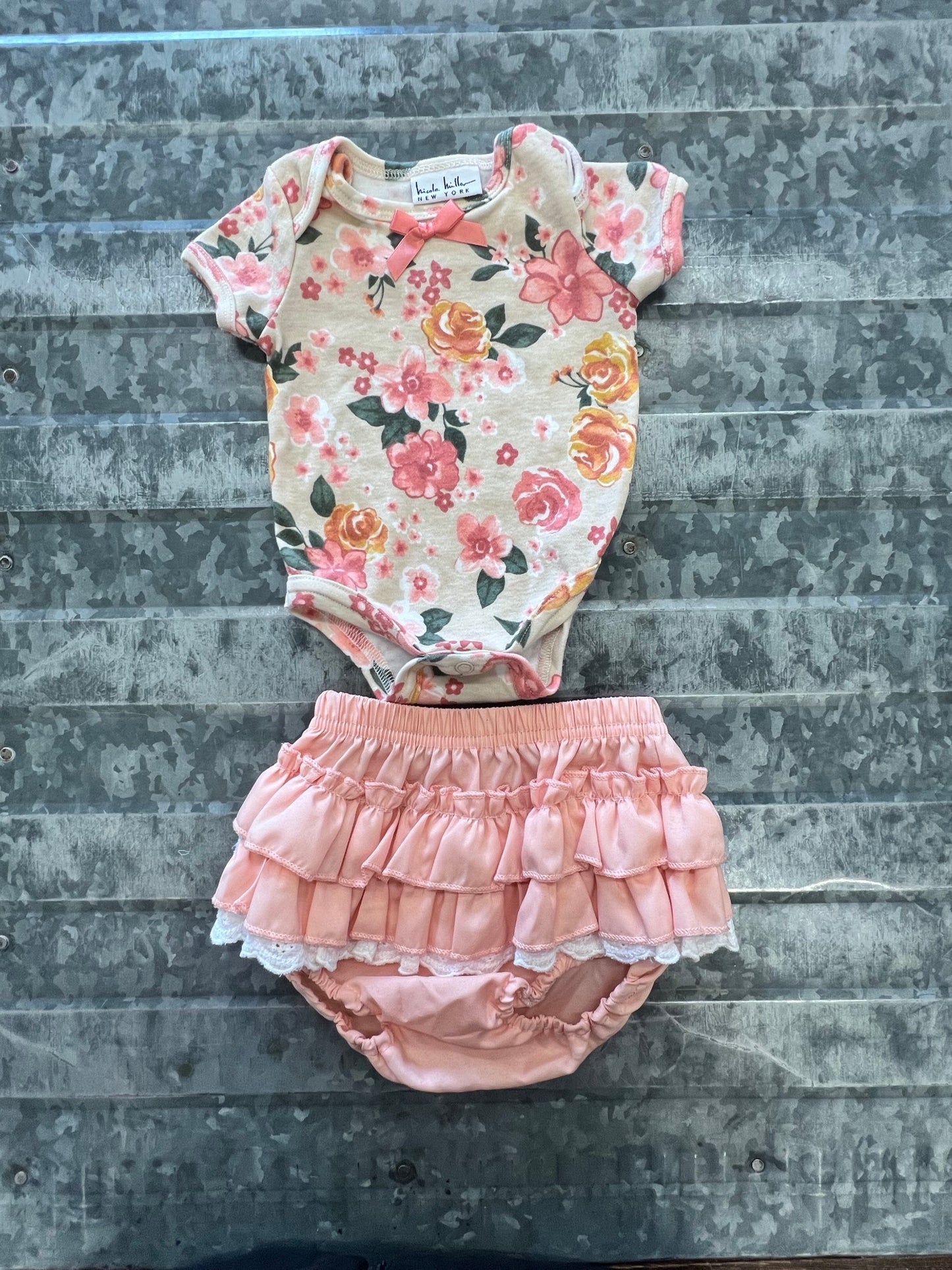 Nicole Hiller Floral Set - 0/3M