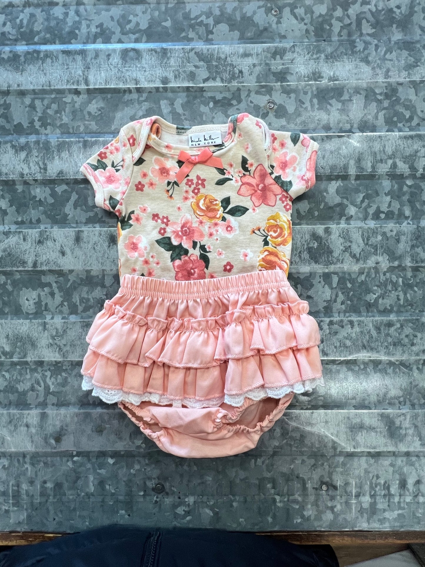 Nicole Hiller Floral Set - 0/3M