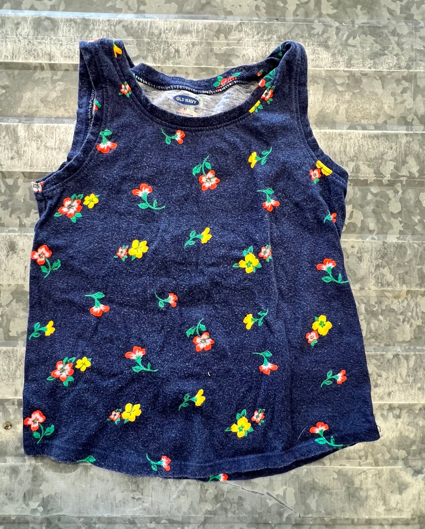 Old Navy Floral Tank - 4T