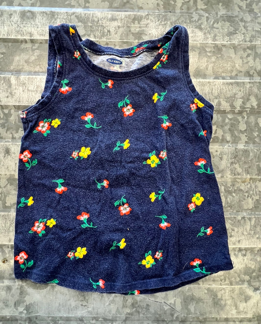 Old Navy Floral Tank - 4T