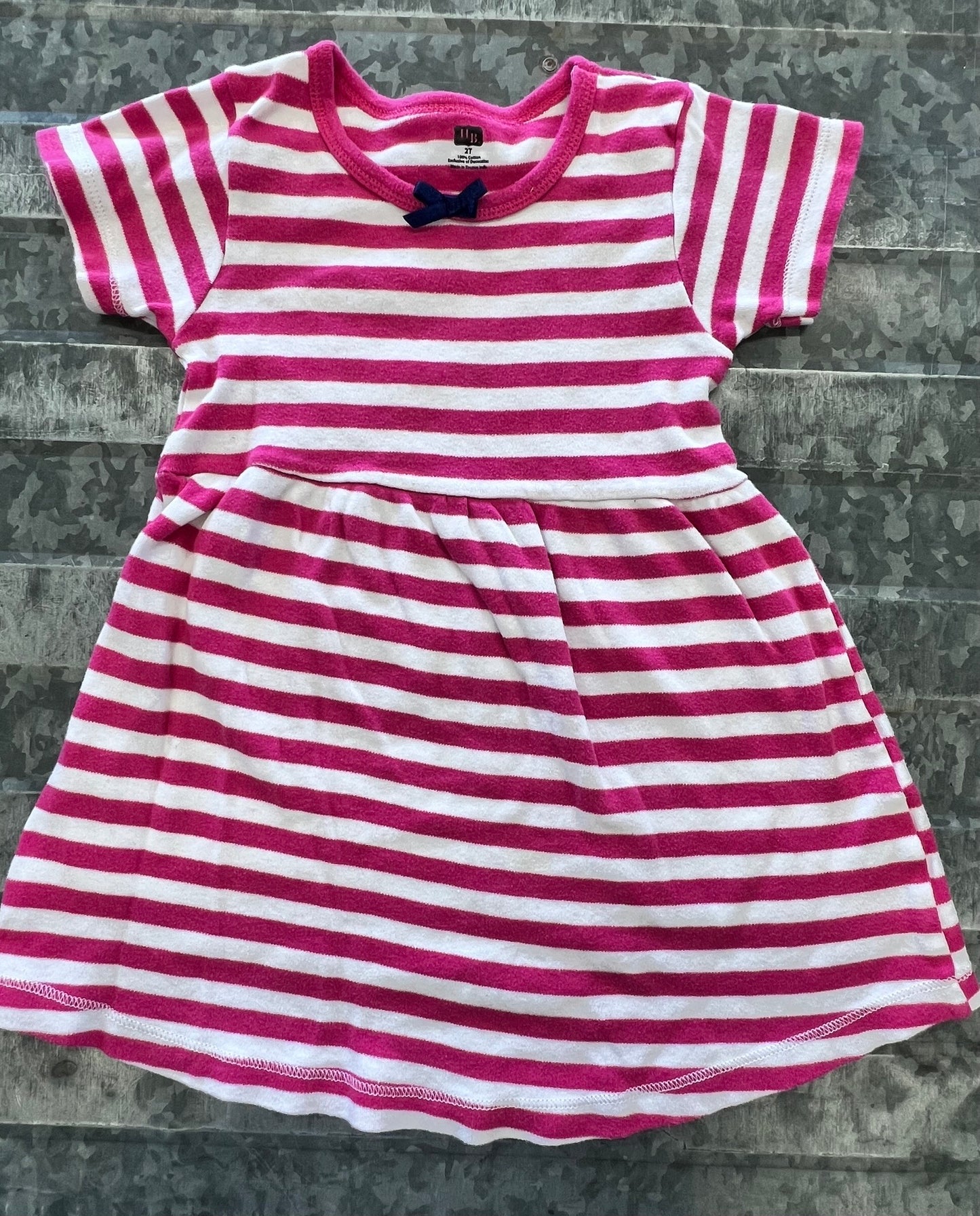 HB Striped Dress - 2T