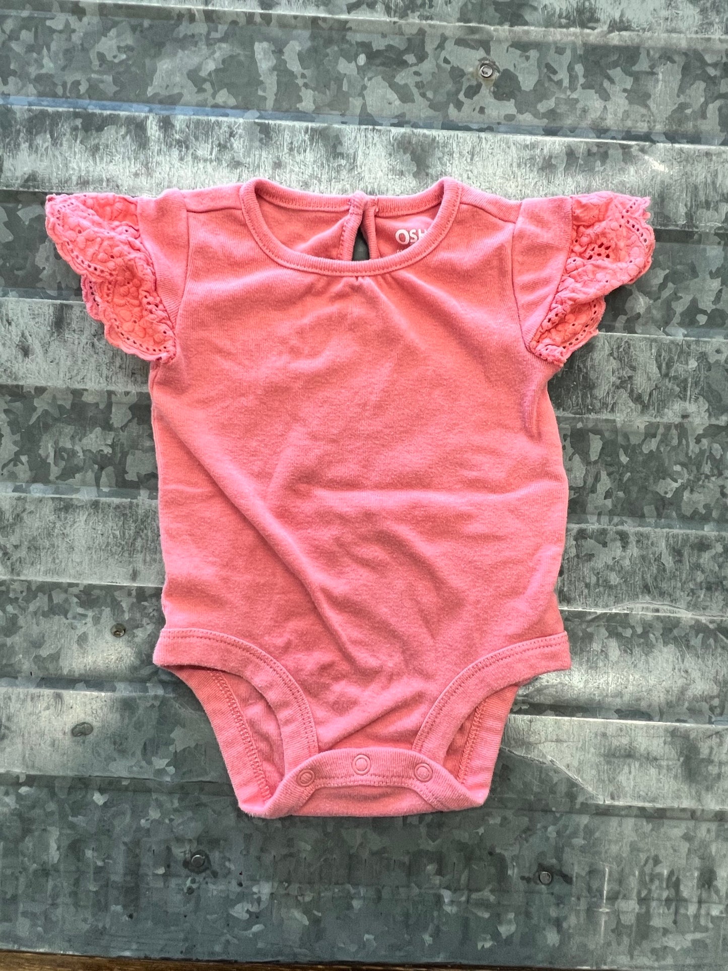 OshKosh Lace Sleeve Onesie - 3M